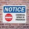 Signmission Chemical Spray In Progress OSHA Notice Sign, Plastic, 10in W x 7in L, 2PK OS-2PACK-NS-P-710-L-10567 - alternate 8